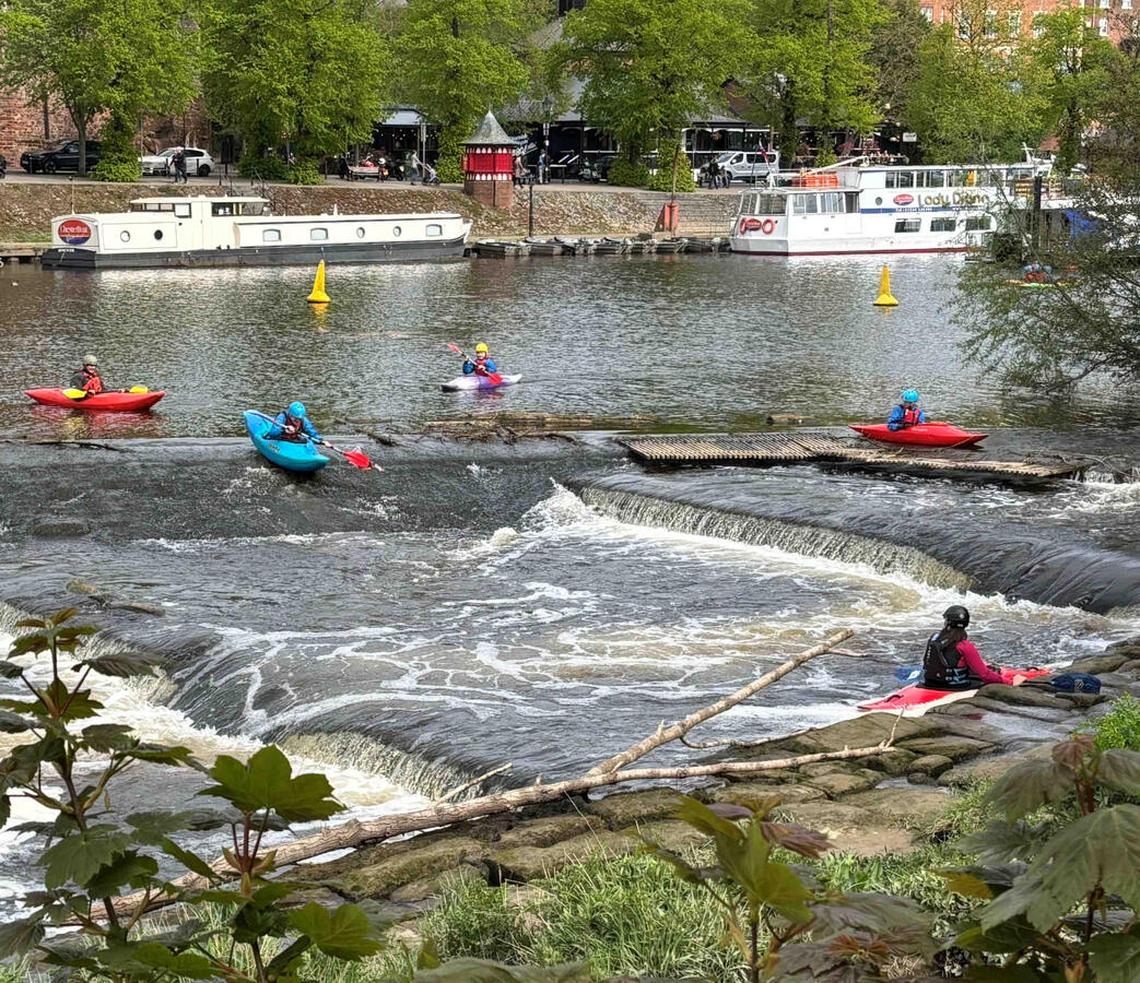 Sliding down the Weir